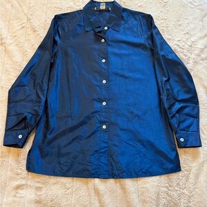 Saks Fifth Avenue Midnight Blue Button Down Shirt